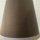 Vintage column lamp in leather and silver brass 60s-70s