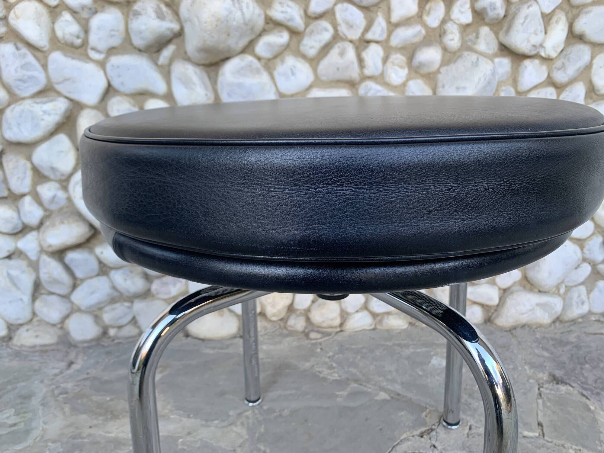 LC8 stool by Charlotte Perriand and Le Corbusier for Cassina, 1970-80