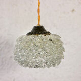 Pair of pearl glass pendant lamps