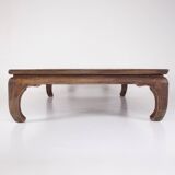 Imposing “Kang” coffee table known as opium table, China.