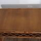 Vintage desk in rattan and wood from the 1960s.