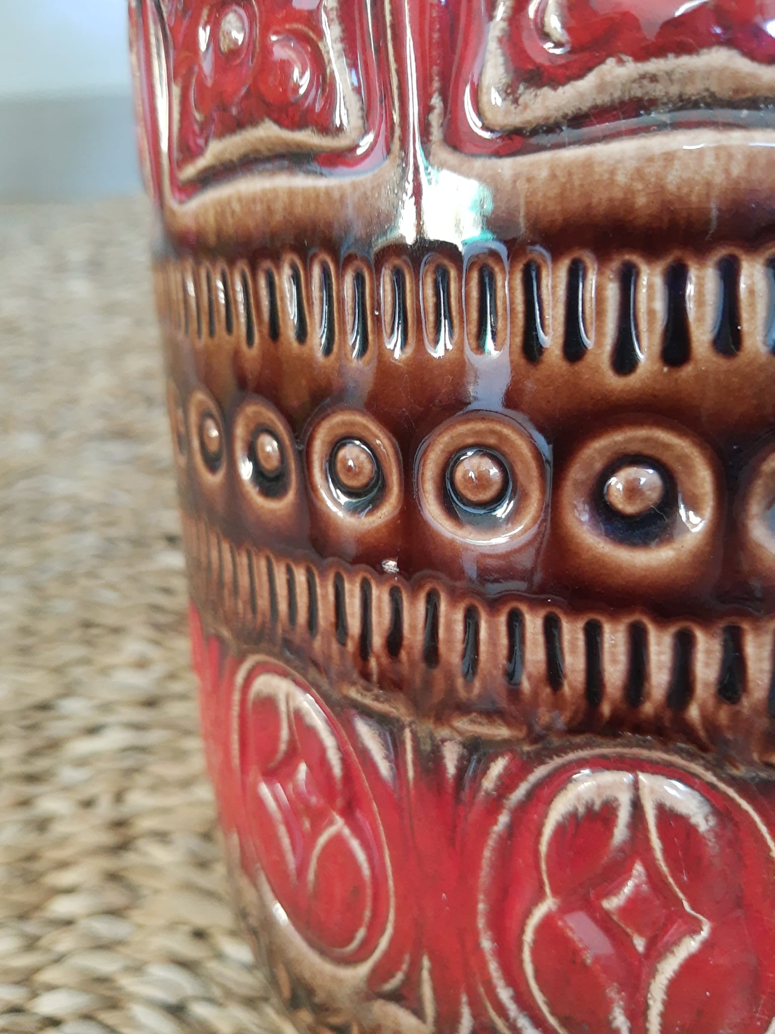 Ceramic floor vase 289-41 West Germany - vintage