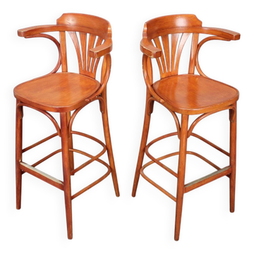 2 tabourets de bar par Ton, 1980