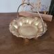 Fluted basket in copper brass