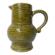 Sarreguemines earthenware pitcher, slip-glazed