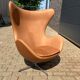 Fritz Hansen Egg Chair 07-'63 Cognac Camel vintage leather NEW CONDITION!!
