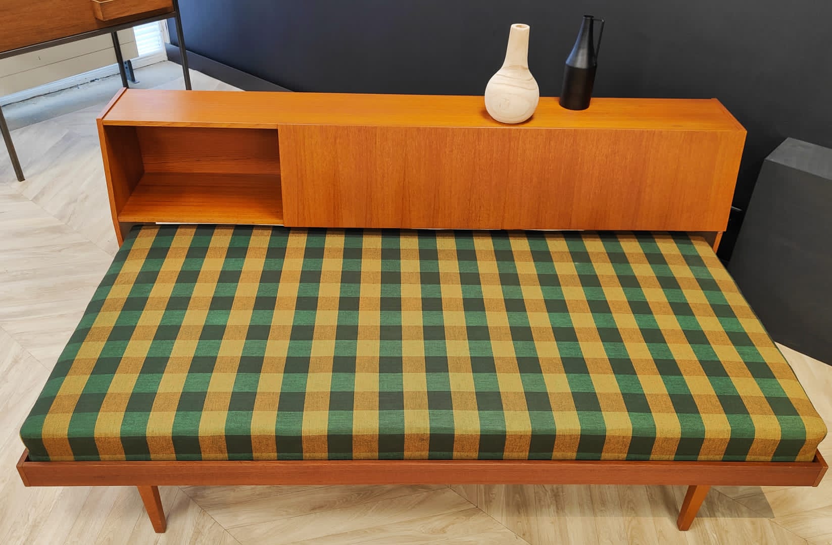 Mid century sofa bed, vintage - daybed, sofa