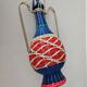 Carafe scoubidou en verre vintage