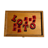 Jeu de loto en bois ancien