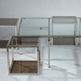 Coffee table and 4 removable side tables