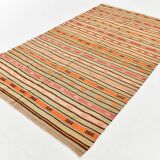 Striped Vintage Kilim Rug, 163x282Cm Wool Kilim Rug