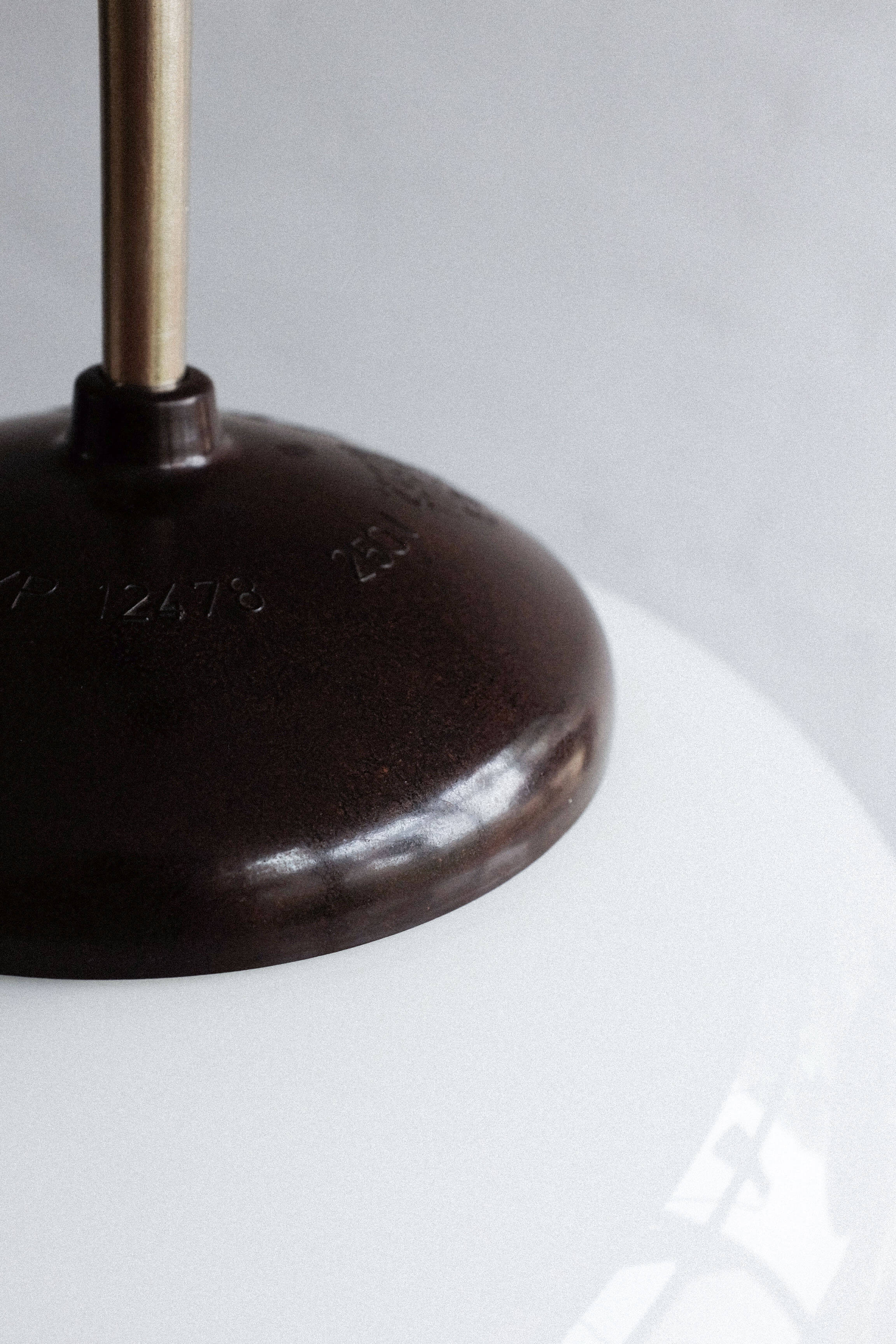 Czechoslovak bakelite hanging school lamp, 1960s
