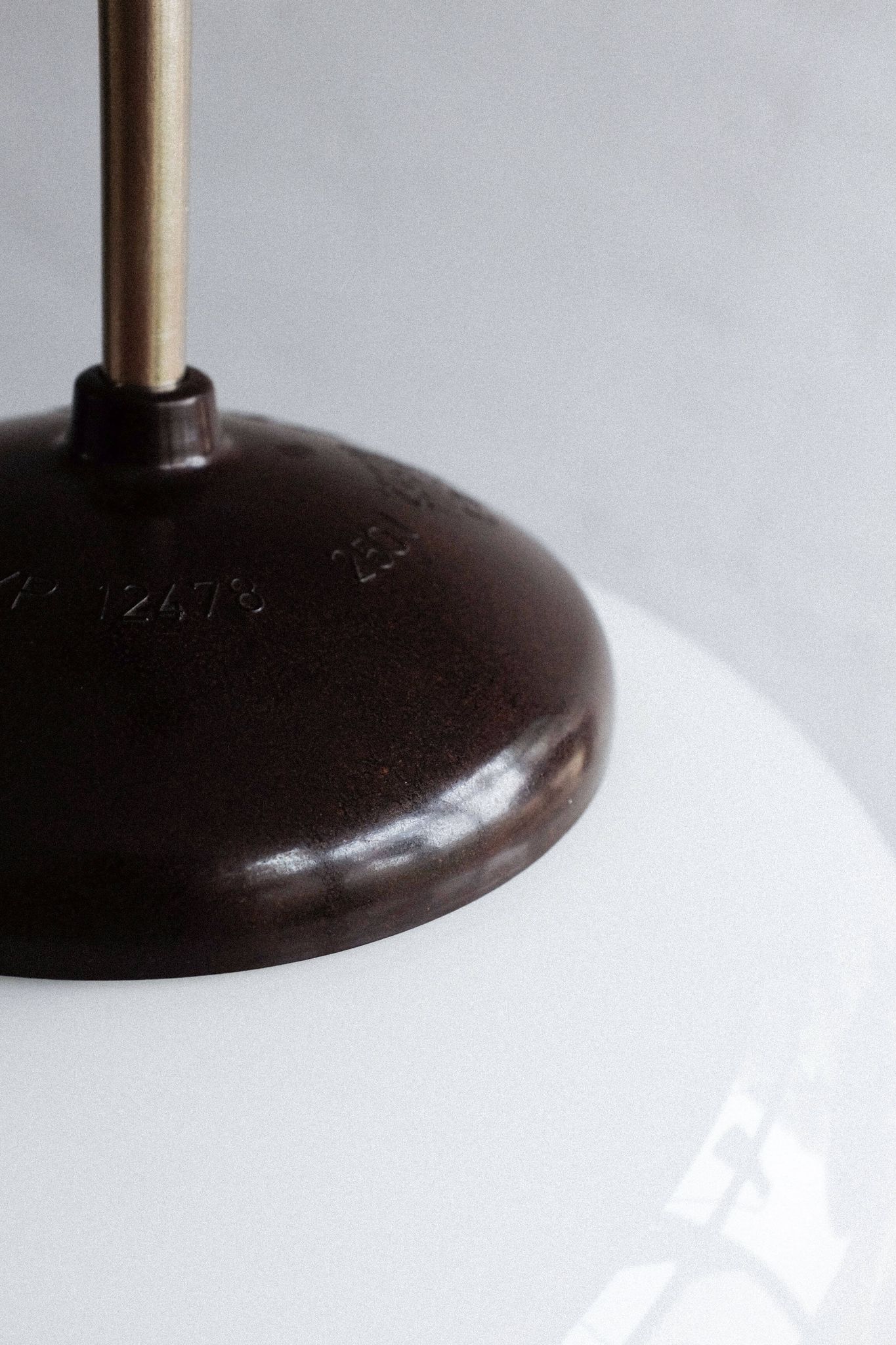 Czechoslovak bakelite hanging school lamp, 1960s