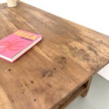 French farmhouse table in solid walnut, circa 1920