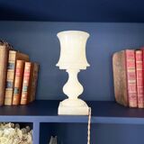 Alabaster library lamp