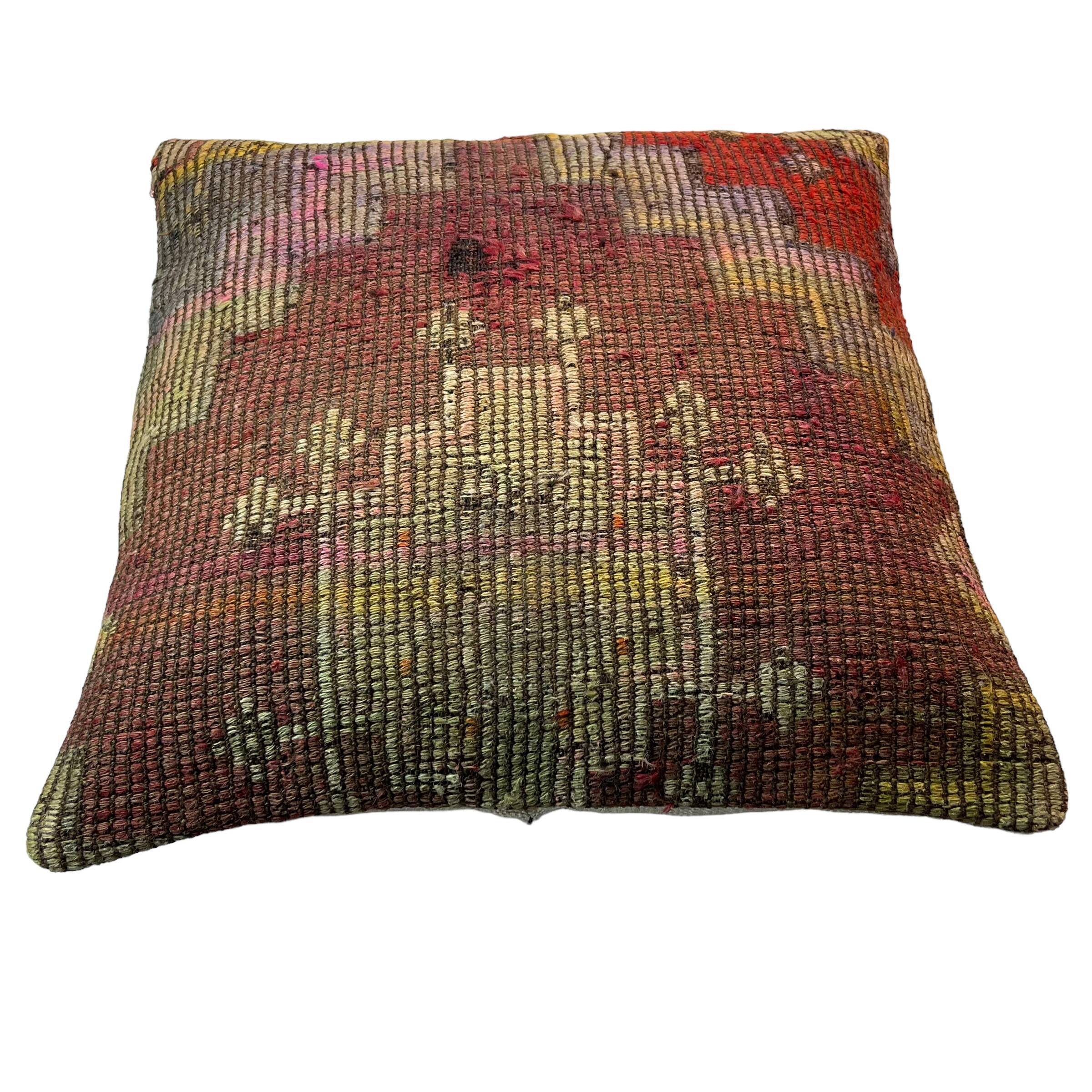 Housse de coussin kilim turc vintage, 55 x 55 cm