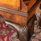 George II Burl Walnut and Marquetry Hightboard, 1890s
