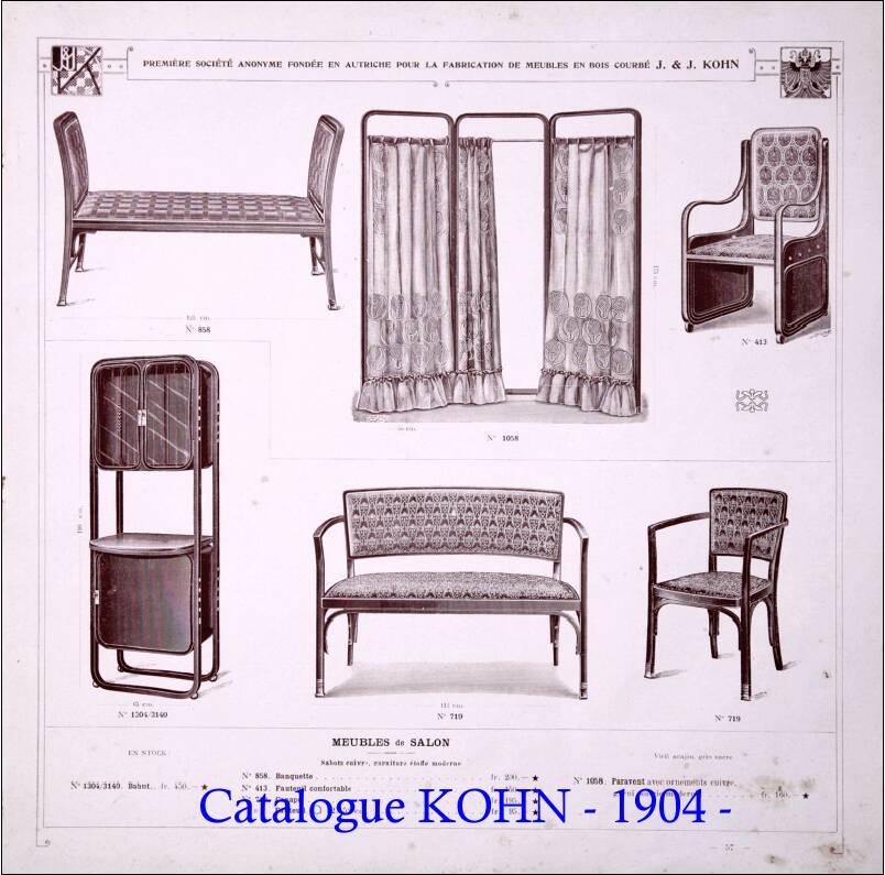 Kohn Armchair No. 719, Vienna Secession 1905 (Siegel /Moser)