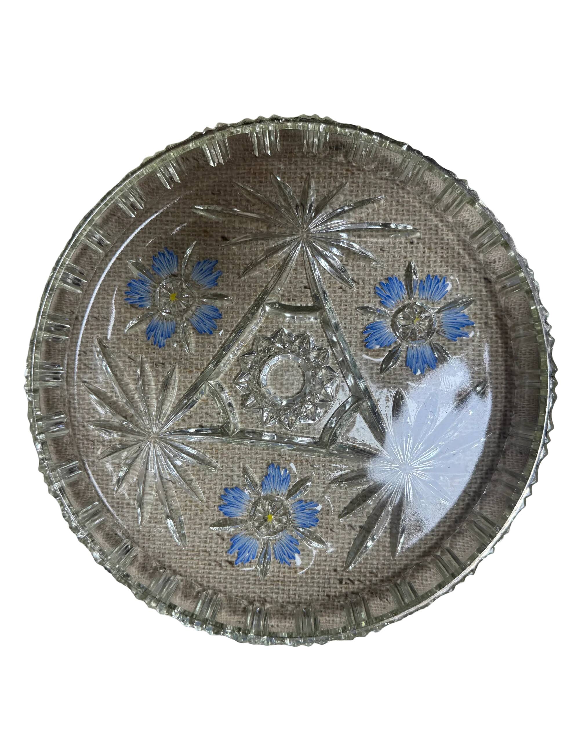 Crystal serving dish