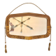 Golden art deco mirror