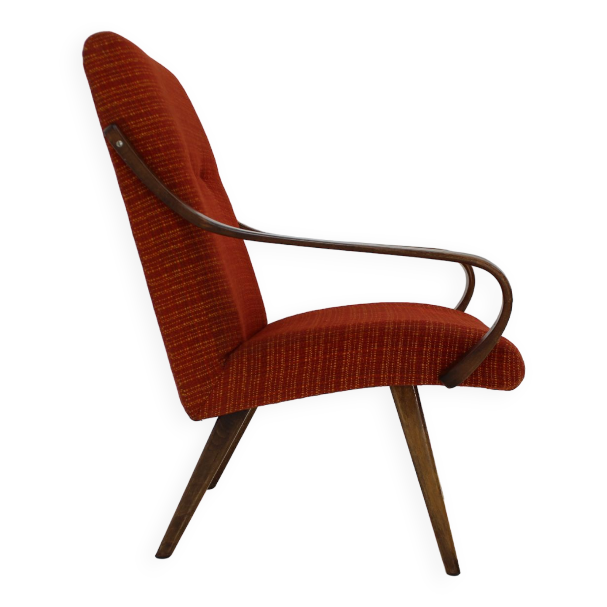 1960s Beech Armchair, Czechoslovakia