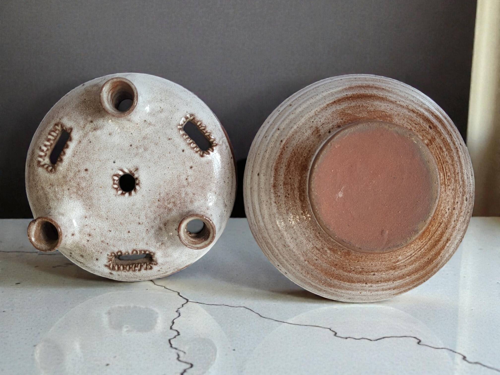 Flower vase in stoneware Ratilly / Pierlot / Puisaye