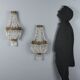 Antique metal wall sconces, Italy, 19th century
