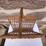 Rattan magazine rack