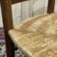 Suite of 8 oak chairs and straw seats - 1950s work