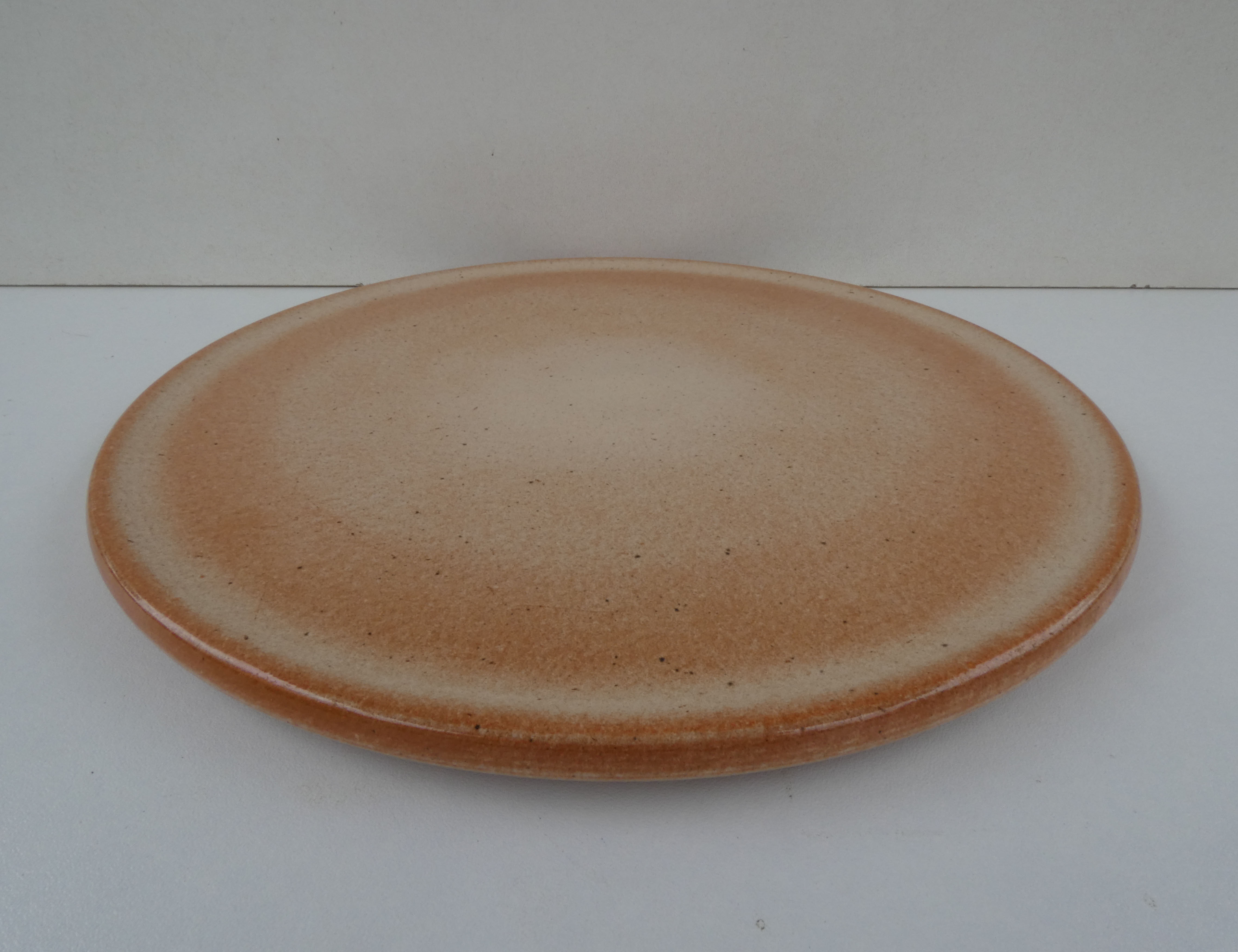 Old vintage sandstone pie cake dish