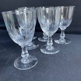6 Verres à porto Baccarat – Art nouveau