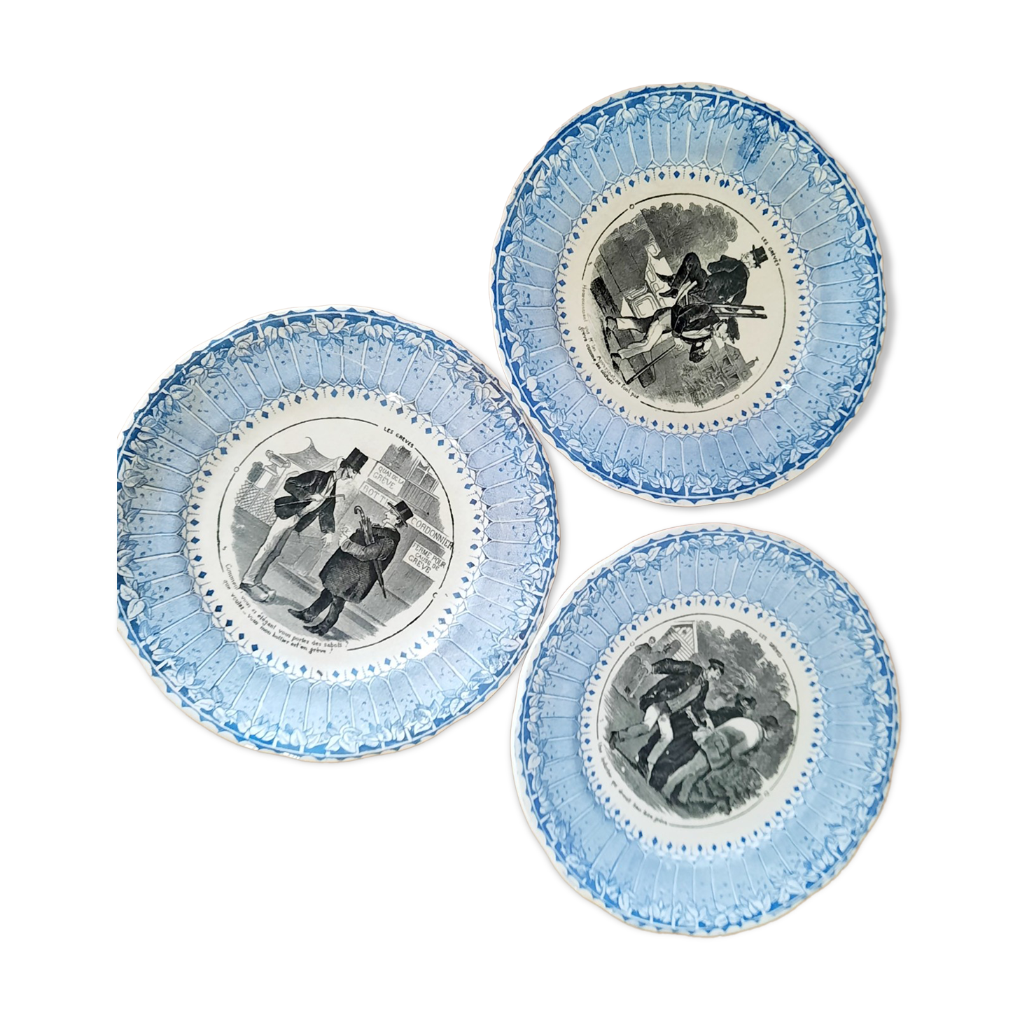Talking plate Sarreguemines