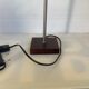 Bellino Italy square wood and metal lamp