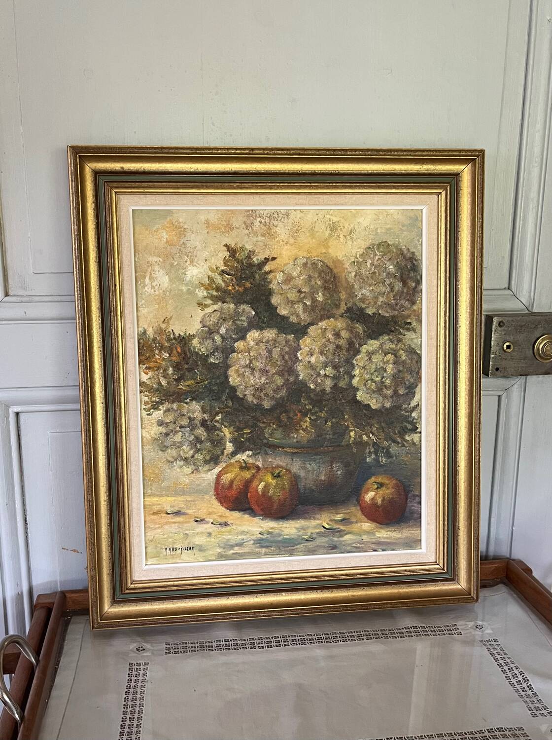 Oil on canvas - flowers - Abguillerm