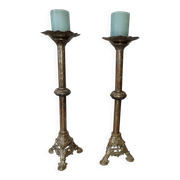 Antique brass candelabrum