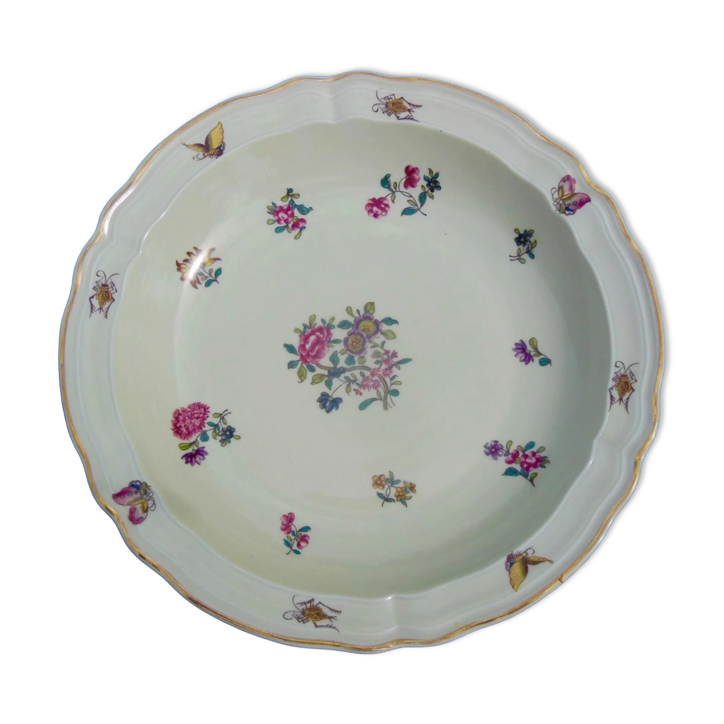 Hollow plate - Bernardaud - Limoges porcelain -