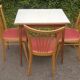 Table and chairs kitchen years 60