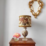 Lampe italienne en porcelaine Capodimonte