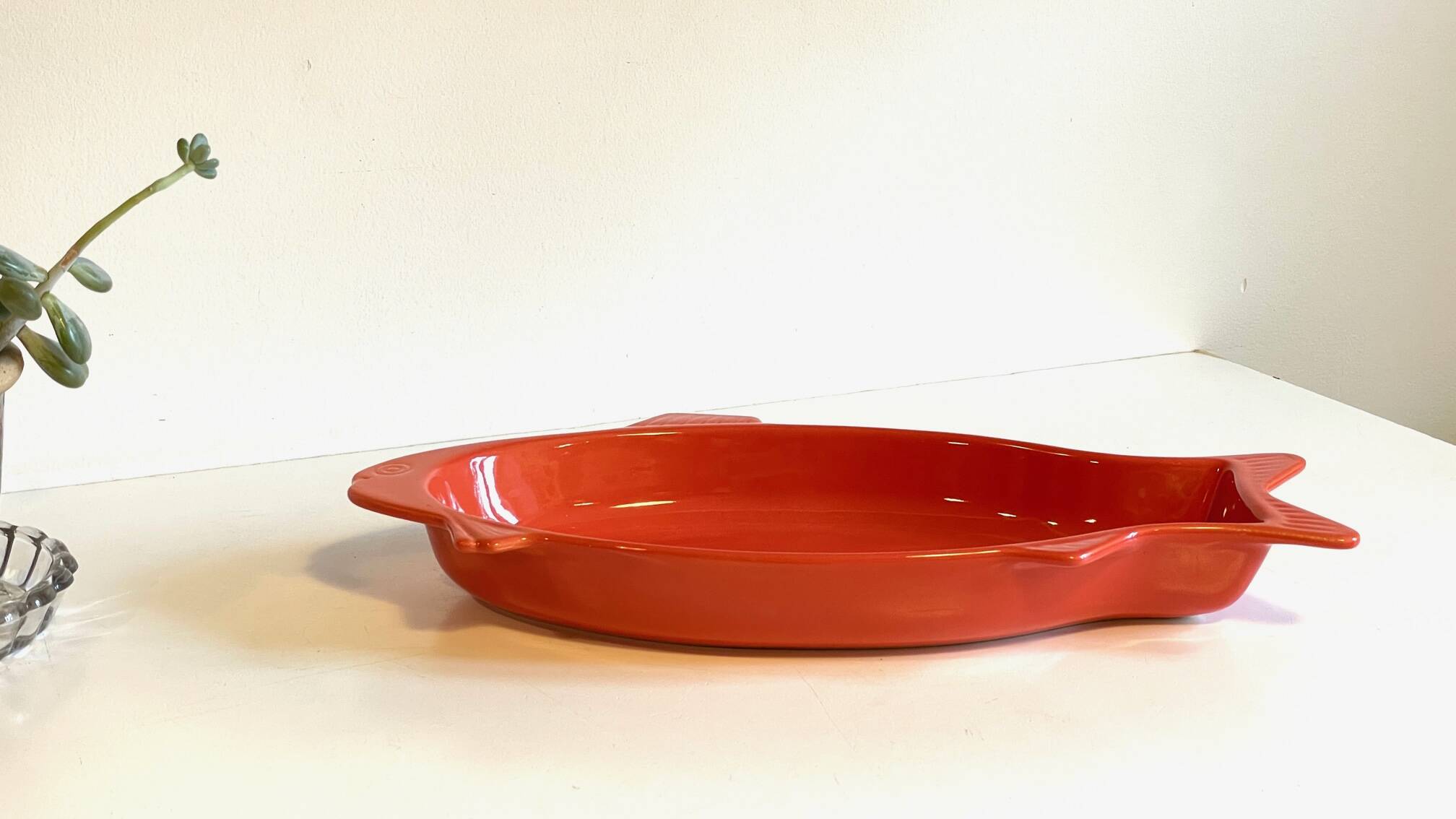 Emile Henry France ceramic dish FISH shape
