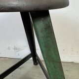 Dark Green Industrial Workshop Stool from Drupol, 1960s