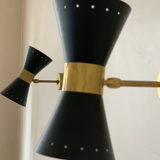 Pair of black Italian diabolo appliques