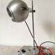 Eye ball lamp space age brushed metal 70s