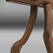 Rustic Tree Trunk Bench, France 1850s