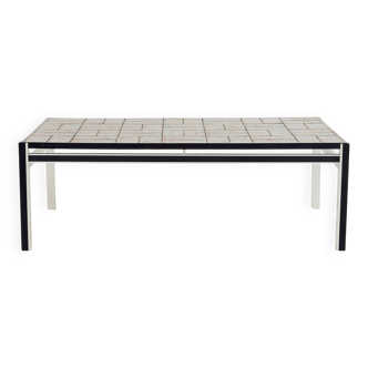 Steel and ceramic coffee table, Set of 2 (MK10681)