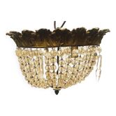 Louis XV style ceiling chandelier in bronze 20th century