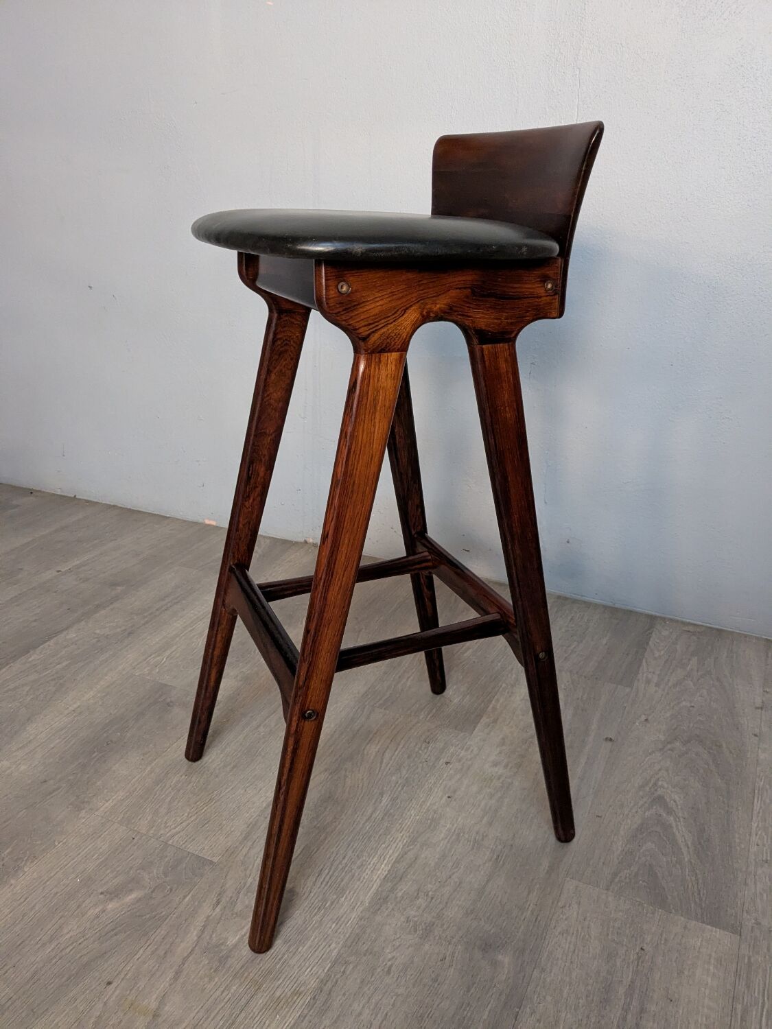 Rosewood stool Éric Buck 1960