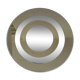 Beveled mirror round smoked glass with 2 shades, Italy