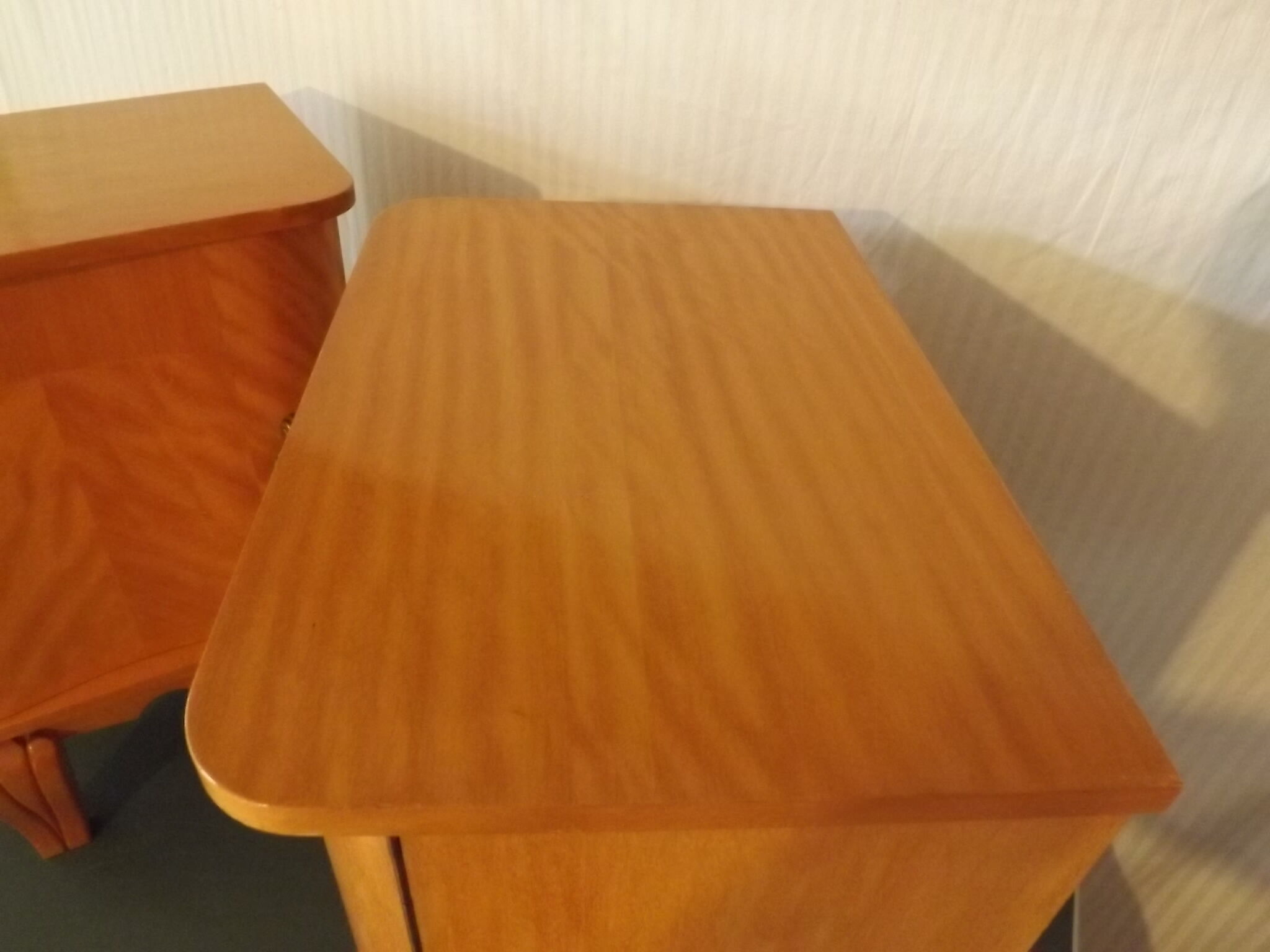 Pair of bedside lemon tree and brass