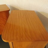 Pair of bedside lemon tree and brass