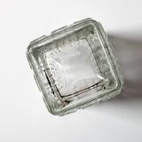 Vintage Clear Pressed Glass Vase Taalari by Tamara Aladin / Finland / 1969